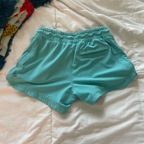 Athleta teal girl shorts with side pockets - Picture 3 of 3